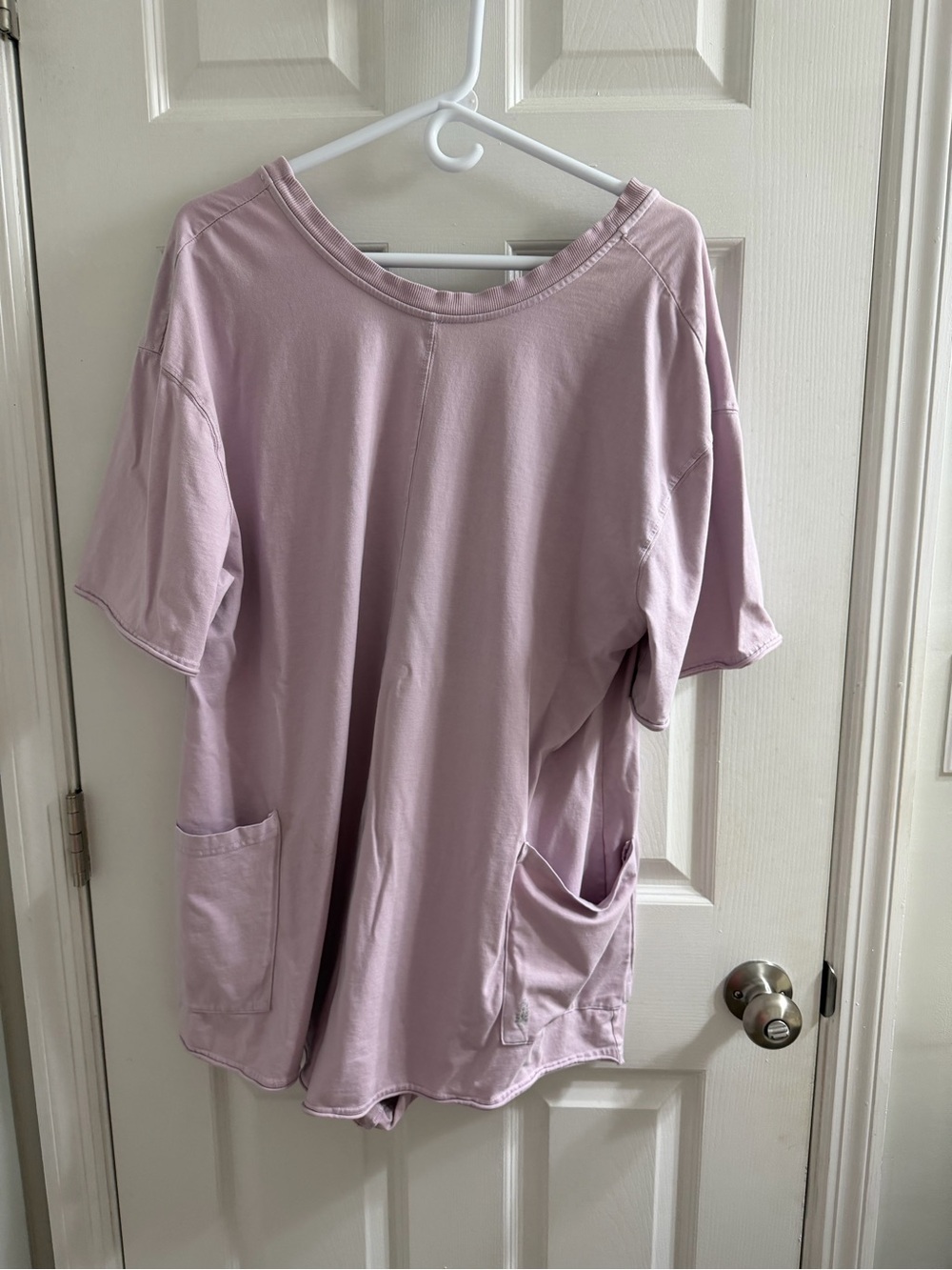 Free People Movement Hot Shot Tee Romper Lilac Large L Purple